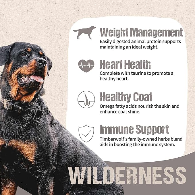 Timberwolf Wilderness Lamb Recipe Dry Dog Food 4lb