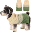 ASENKU Warm Dog Sweater for Small Medium Dogs,Pet Sweaters for Fall Winter Dog Clothing,Thicked Pullover Puppy Cat Turtleneck Sweater for Doggie Chihuahua Clothing