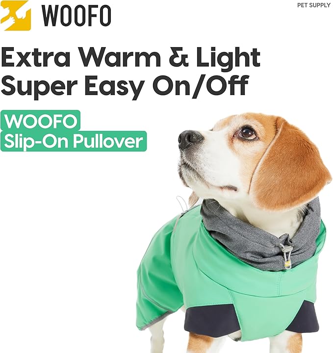 Dog Slip-on Winter Coat, Warm,Lightweight, Adjustable and Easy to Wear for Cold Weather | Waterproof & Windproof Padded Dog Winter Jacket (Glacier Grey, M)