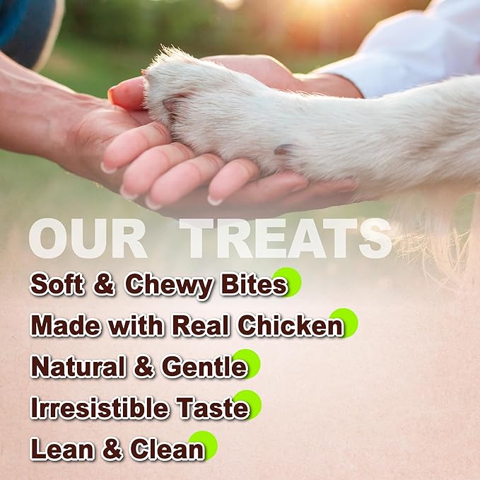 Afreschi Natural Soft Chicken Breast Strips 16 oz, Dog Treats, All Natural, Hypoallergenic & Grain-Free, High-Protein, Healthy & Easily Digestible, Soft Texture