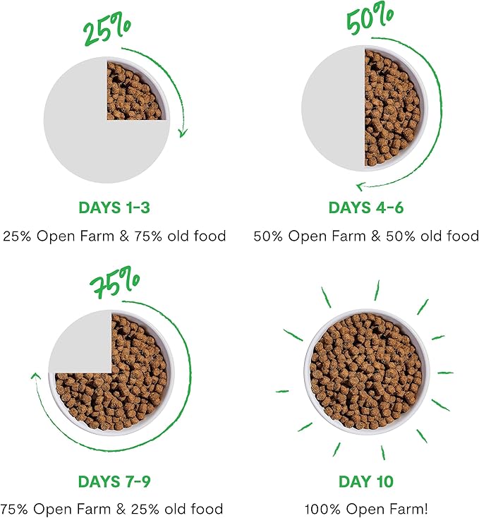 Open Farm, Ancient Grains Dry Dog Food, Protein-Rich & Nutrient Dense, 90% Animal Protein Mixed with Non-GMO Fruits, Veggies and Superfoods, Pasture Raised Lamb Recipe, 11lb Bag