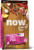 Now Fresh Grain-Free Dry Cat Food with Turkey, Salmon & Duck, Healthy Kibble for Adults Made with Real Meat & Fish, Chicken-Free, with Pumpkin & Probiotics for Sensitive Stomachs, 8 lb Bag