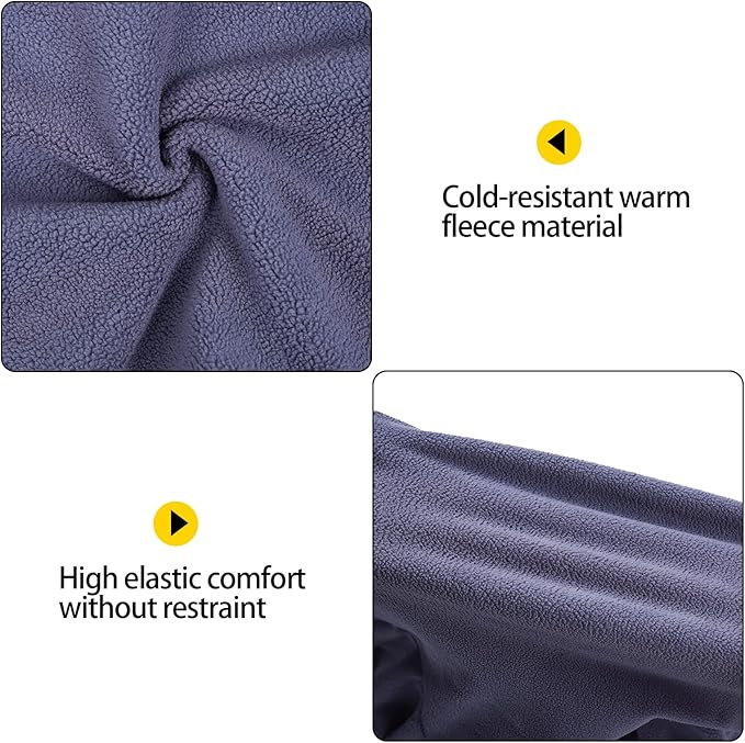 Dog Winter Coat,Warm Jacket,Puppy Polar Fleece High Collar Full Body Snowsuit,Comfort Windproof Dog Sweater(Grey,XXXL)