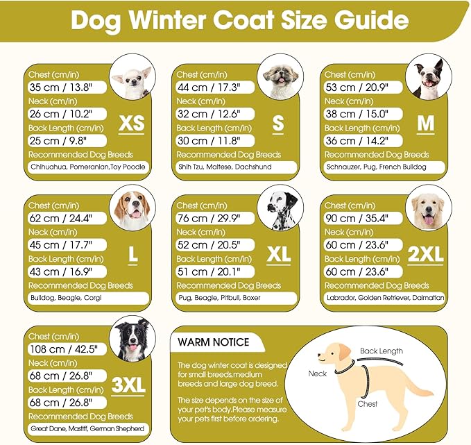 BRKURLEG Dog Winter Jackets for Small Dogs, Dog Coat with Harness Built in, Dogs Snowsuits with Zipper, Waterproof Windproof Pet Puffer Jacket Fleece Vest for Shih Tzu, Maltese, Green S
