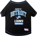 NFL Detroit Lions Dog T-shirt Small. - Licensed Shirt for Pets Team Colored with Team Logos- Premium Stretchable Materials for the comfort of your Dog & Cat