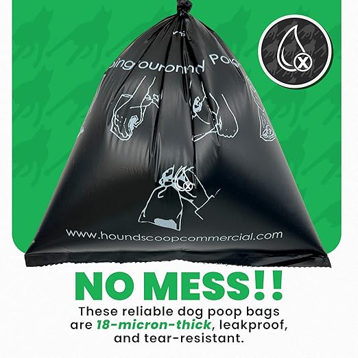 Case of 2000 Pet Waste Bags on Roll (10 Rolls of 200 bags per roll) Dog Waste Station Bags for HOA, Residential, commercial roll bag for Poop Station Dispensers