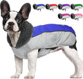 Dog Coat, Waterproof Ripstop Dog Winter Jacket with Leash Hole, Reflective Adjustable Warm Pet Fleece Snow Sweater for Small Medium Large Dogs - Blue, 3XL