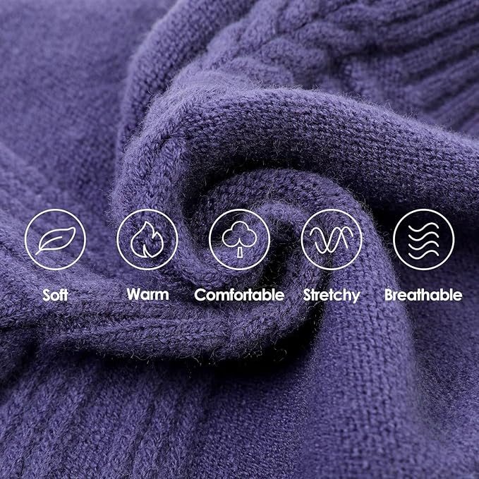 Dog Sweaters for Small Dogs Male Female Pet Knitwear Classic Puppy Warm Pullover Turtleneck Cold Weather Clothes for Chihuahua(GrayishBlue, XS)