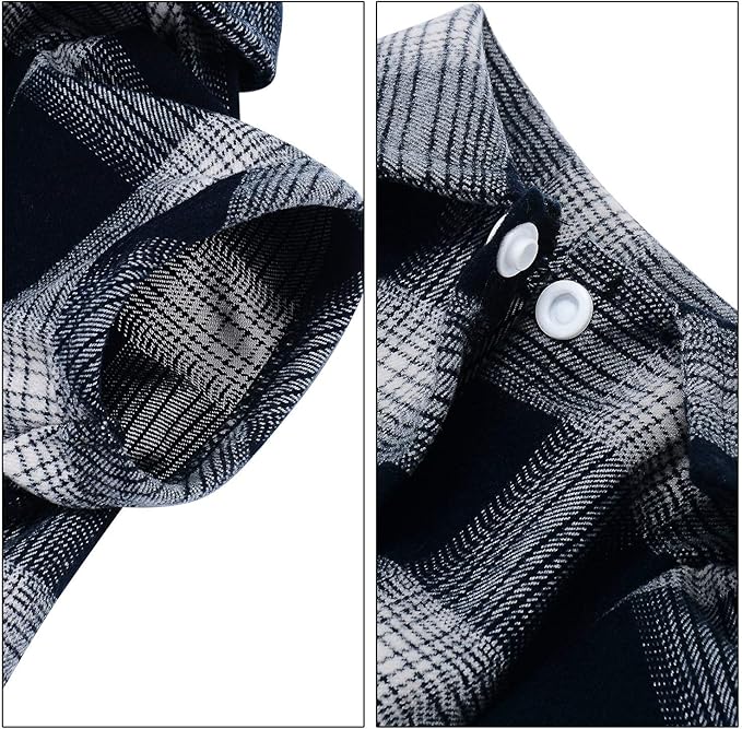 Koneseve Dog Shirt, Pet Plaid Clothes Shirt T-Shirt, Sweater Bottoming Shirt for Small Dog Cat Puppy Grid Adorable Wearing Stylish Cozy Halloween,Christmas Costumes (Blue;XXL)