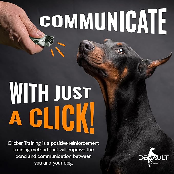Dog Clicker Black & White (10 Pack) - Clickers for Pet Training - Dog Training & Behavior Aids Easy to Carry with You Anywhere - Teach Your Dog Tricks or Reward His Behavior