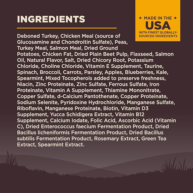 Wellness CORE Puppy Dry Dog Food, Small Breed, Grain-Free, High Protein, Natural, Turkey & Salmon Recipe, (12-Pound Bag)