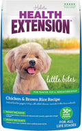 Health Extension Little Bites Dry Dog Food for Toy and Small Breeds, Chicken & Brown Rice Recipe, with Probiotics & Superfoods for Digestion & Coat Health, 18 lb Bag (Pack of 1)