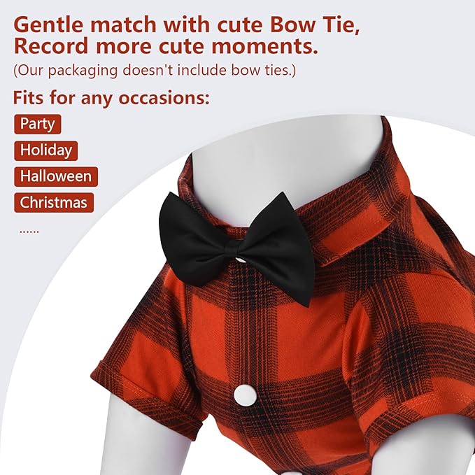 Koneseve Dog Shirt Plaid Dog Clothes for Medium Large Dogs Boy Girl Soft Pet T-Shirts Breathable Outfit Adorable Costume Grid Clothing Birthday Thanksgiving Christmas Sweater Apparel (Red#1; 6XL)
