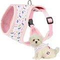 Mile High Life Step in Dog Harness for Small Dogs No Pull, Easy Get on Air Mesh Vest Harness, Adjustable Easy Closures Both Neck and Chest (Pink, L Chest 21.6"-43.2")