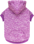 Dog Sweaters for Medium Dogs Dog Hoodie Fleece Dog Sweater Soft Dog Clothes Sweatshirt with Pocket Dog Hoodie for Medium Dogs(Purple&M)