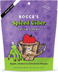 Bocce's Bakery Spiced Cider All-Natural Soft & Chewy Halloween Dog Treats - Wheat-Free Everyday Cookies for Dogs, Made with Real Ingredients & Baked in The USA – Apple & Cinnamon Flavored (6 oz Bag)