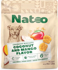 NATOO Biscuits for Small Dogs & Puppies - Crunchy Treats Coconut & Mango – Healthy Natural Dog Biscuits, Rich in Omega 6, Prebiotics & Fiber, Antioxidants for Immunity (8 oz)