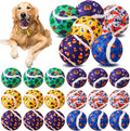 Civaner 18 Pcs Halloween Dog Toys Bulk, 2.5 Inch Squeaky Tennis Balls for Small Medium Large Dogs Pets Puppy Chew Teething Toy Interactive Training Gifts Xmas Stocking Stuffers
