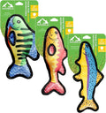 Plush Dog Toys | 3 Pack Bluegill, Trout, & Bass Fish Stuffed Animal Squeaky Toy for Dogs | Outdoor Pet Toy Built for Adventure