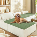 gogobunny 100% Double-Sided Waterproof Dog Bed Cover Pet Blanket Sofa Couch Furniture Protector for Puppy Large Dog Cat, Reversible (40x50 Inch (Pack of 1), Dark Green/Light Green)