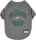 NFL Philadelphia Eagles Dog T-shirt X-Small. - Licensed Shirt for Pets Team Colored with Team Logos- Premium Stretchable Materials for the comfort of your Dog & Cat