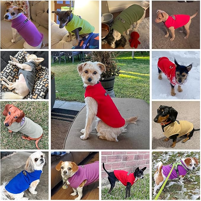 BEAUTYZOO Dog Fleece Vest Sweater Winter Jacket for Small and Medium Large Dogs with D-Ring Leash Cold Weather Coat Hoodie for XS S M Dogs Boy or Girls, Black XL