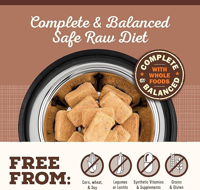 Primal Freeze Dried Raw Dog Food Nuggets, Pork, Complete & Balanced Meal, Also Use as Topper or Treat, Premium, Healthy, Grain Free, High Protein Raw Dog Food, 14 oz (Pack of 4)