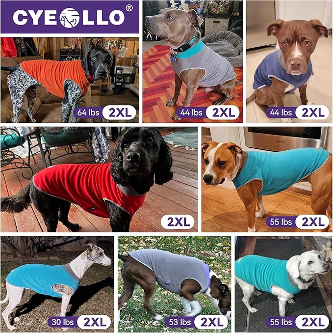 cyeollo 3XL Dog Sweaters for Large Dogs Male Female, Pullover Reflective Dog Jacket Sweatshirt Fall Winter Sweaters Warm Pet Clothes, Brown & Khaki XXXL