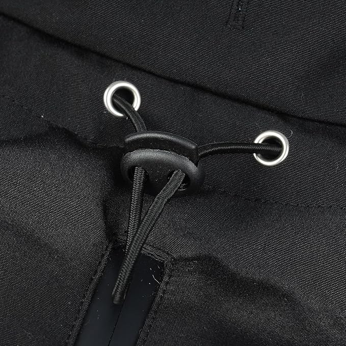 Warm Dog Coat for Winter,Waterproof Jacket with Zipper,Detachable Dog Coat with Adjustable Buckle,Comfortable Jacket for Dogs in Cold and Windy Days.2XL Black