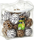 Tourna 5-Inch Large Tennis Squeaker Ball Fun Animal Print Dog Toy for Large Dogs