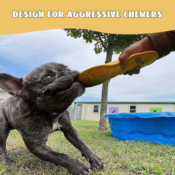 Duck Squeaky Dog Toy, New 2025 Indestructible Dog Toy for Aggressive Chewers, Stuffed Toy with Two Tough Layers, Interactive Tug Training to Keep Them Busy, Yellow