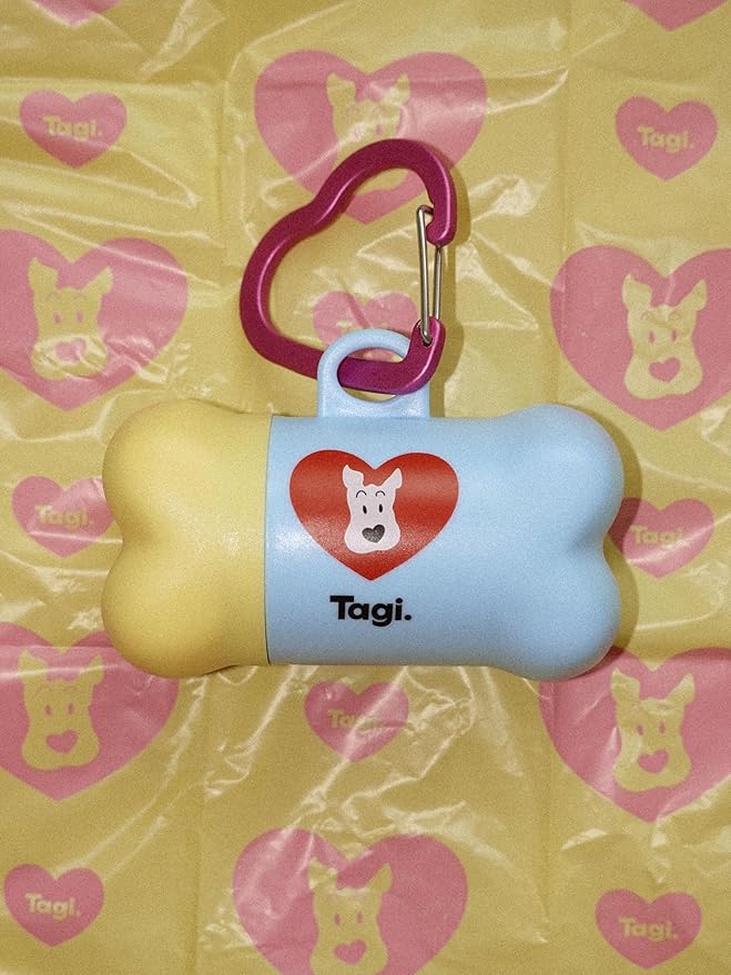 Tagi. The Fruits of Love Dog Poop Bag Rolls, Portable Pet Waste Bags for Dog Walking, Leak Proof and Extra Thick, 12 Berry Rolls Bags