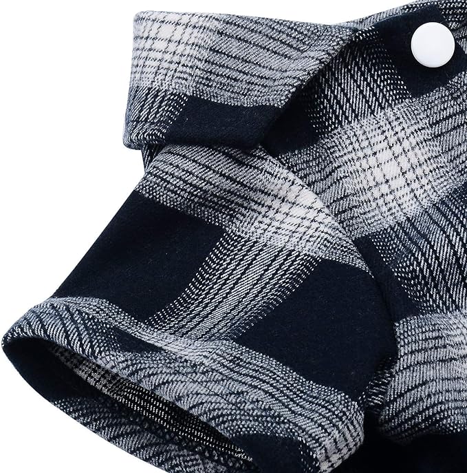 Koneseve Dog Shirt, Pet Plaid Clothes Shirt T-Shirt, Sweater Bottoming Shirt for Small Dog Cat Puppy Grid Adorable Wearing Stylish Cozy Halloween,Christmas Costumes (Blue;XS/Extra Small)