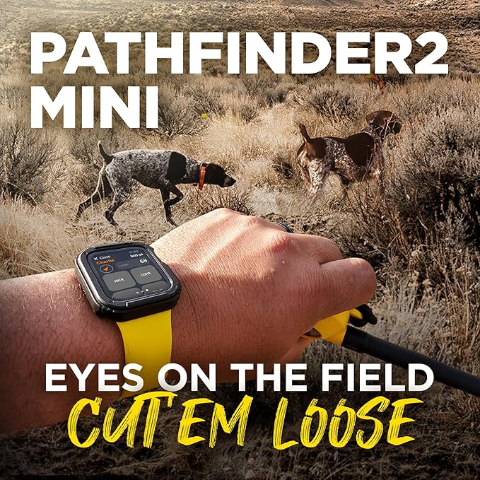 Dogtra Pathfinder2 Mini GPS Tracker e Collar + Add-on Receiver (Green) | 4 Mile, LED Light, Waterproof, Free App, No Fees, Smartwatch Control, Satellite Tracking, Multi Dogs, Smartphone Required