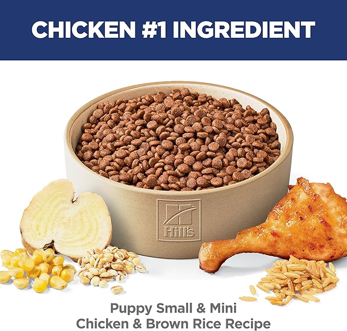 Hill's Science Diet Puppy Small & Mini Breeds Dry Dog Food, Chicken, Brown Rice, & Barley, 4.5 lb Bag