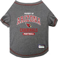 NFL Arizona Cardinals Dog T-shirt X-Large. - Licensed Shirt for Pets Team Colored with Team Logos- Premium Stretchable Materials for the comfort of your Dog & Cat