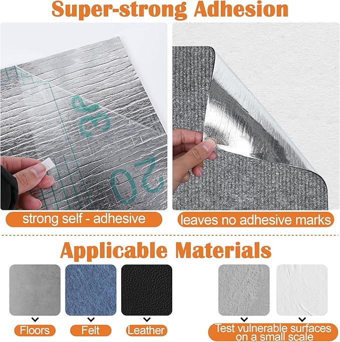 Cat Scratch Furniture Protector - 118" x 13.8" Trimmable Self-Adhesive Cats Claws Scratch Pads, DIY Cat Climbing Couch Protector for Scratch Post Cat Tree Replacement Indoor (Light Gray)