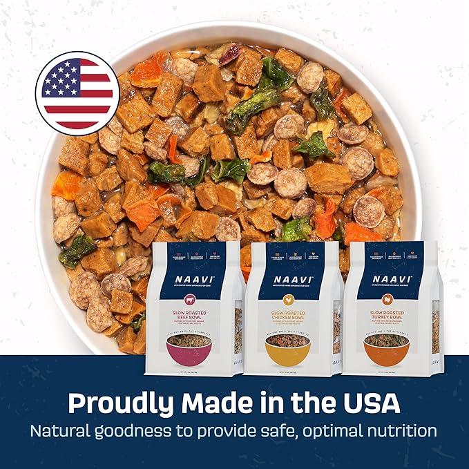Natural Dog Food - Slow-Roasted Turkey Bowl with Ancient Grains, Vegetables & Fruits - Ideal Wet/Dry Meal or Premium Dog Food Toppers for Picky Eaters (3 oz, Pack of 1)