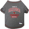 NFL Arizona Cardinals Dog T-shirt Small. - Licensed Shirt for Pets Team Colored with Team Logos- Premium Stretchable Materials for the comfort of your Dog & Cat
