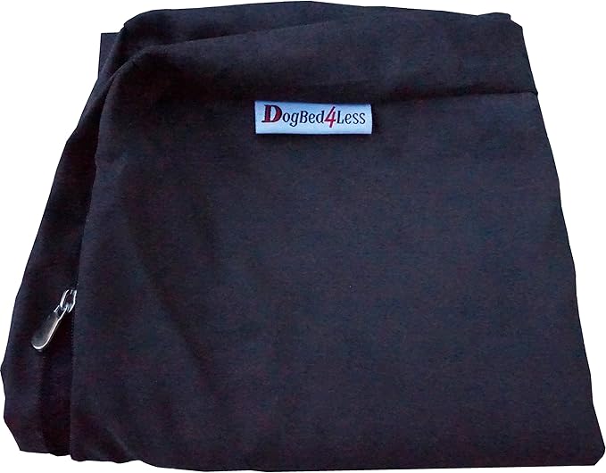 Dogbed4less Orthopedic Gel Memory Foam Pet Dog Bed, Waterproof Liner with External Microsuede Cover and Bonus Antislip Cover (Microsuede Espresso, 41"X27"X4" Inches)