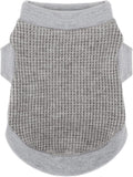Cozy and Functional Dog Shirts for Small Puppies: Stretchable Gray Attire with Easy-On Design, Ideal for Chihuahuas and Yorkies - Enhance Comfort and Playfulness on Chill Days Medium