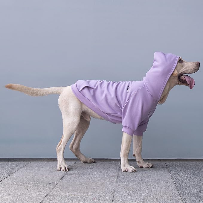 Extra Large Dog Clothes Hoodies Zip Up Sweaters for Big Dogs Labrador Border Collie Purple 4XL