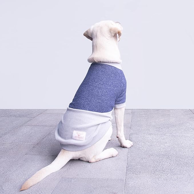 Extra Large Dog Sweaters Warm Clothes Pullover Sweatshirts for Labrador Rottweiler Great Dane, Blue Grey, 7X-Large