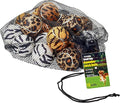 TOURNA Unique Sports Small Dog Animal Print Mini Tennis Fetch Balls, Squeaker Ball Dog Toy 18 Pack