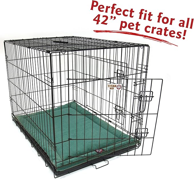 Majestic Pet Orthopedic Memory Foam Dog Crate Mat - Plush Pet Bed Pad for Crates & Kennels | USA Crafted | 42"x26" Villa Marine