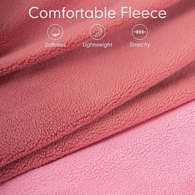 cyeollo 2 Pack Fleece Dog Sweater Vest Dog Sweatshirt Reflective Lightweight Doggie Clothes for Small Dogs Girl Pet Apparel Pink, Fuschia, M