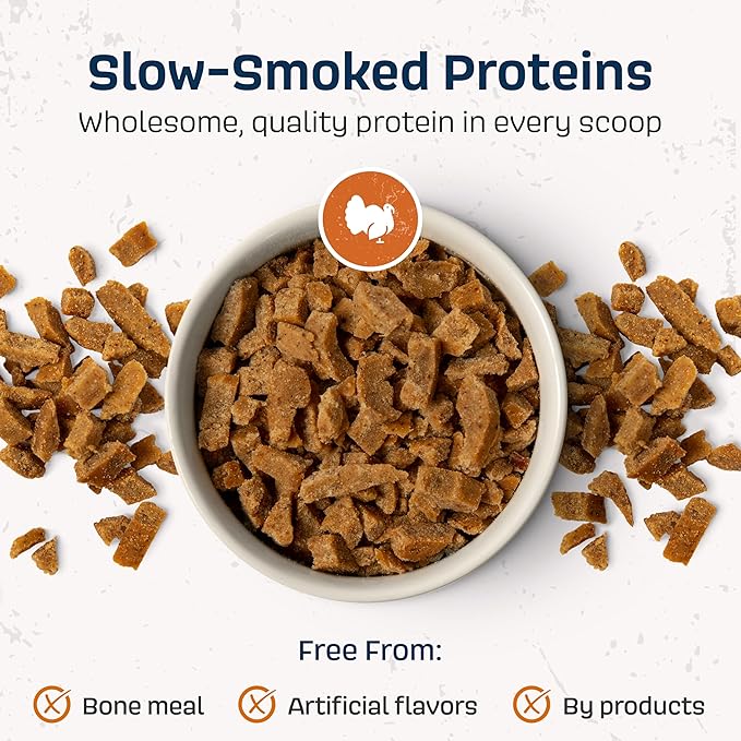 Natural Dog Food - Slow-Roasted Turkey Bowl with Ancient Grains, Vegetables & Fruits - Ideal Wet/Dry Meal or Premium Dog Food Toppers for Picky Eaters (4 lbs)