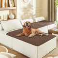 gogobunny 100% Double-Sided Waterproof Dog Bed Cover Pet Blanket Sofa Couch Furniture Protector for Puppy Large Dog Cat, Reversible (40x50 Inch (Pack of 1), Dark Chocolate/Light Chocolate)
