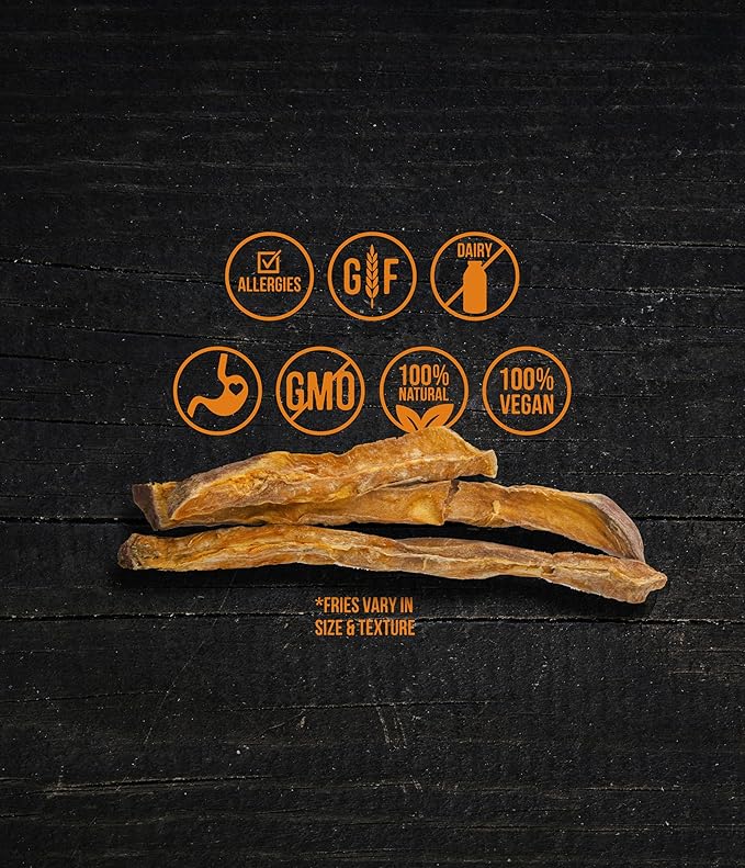 Wholesome Pride Sweet Potato Fries 100% All-Natural Single Ingredient Dog Treats, 8 oz (Pack of 2)