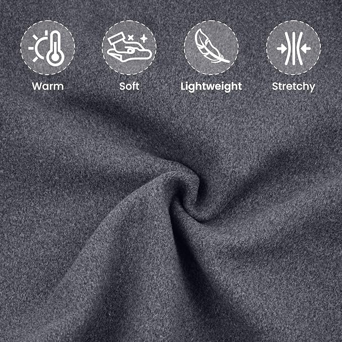 ROZKITCH Dog Sweaters Soft Fleece Pullover Sweatshirt Pajamas, Turtleneck Warm Pet Cold Weather Jacket Stretchy Vest Jumpsuit Apparel Outfit Clothes for Small Medium Large Dogs Walking Sleep Grey XL